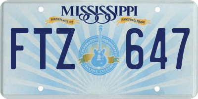 MS license plate FTZ647
