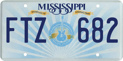 MS license plate FTZ682