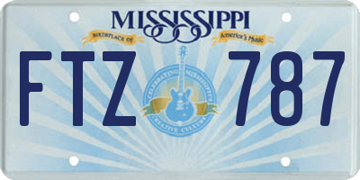 MS license plate FTZ787