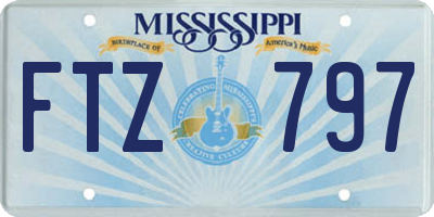 MS license plate FTZ797
