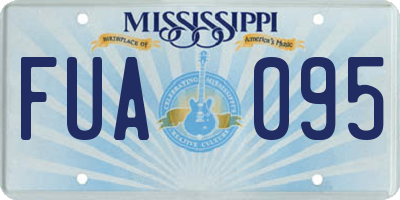 MS license plate FUA095