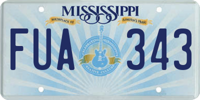 MS license plate FUA343