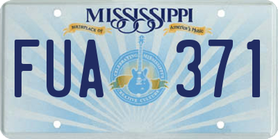 MS license plate FUA371
