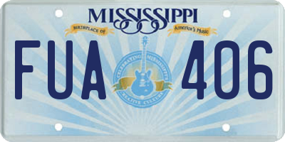 MS license plate FUA406