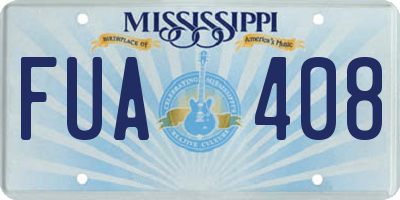 MS license plate FUA408