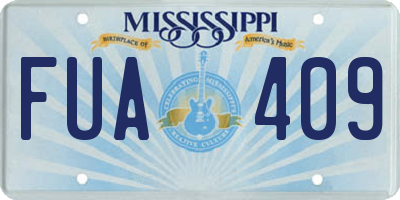 MS license plate FUA409
