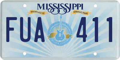 MS license plate FUA411