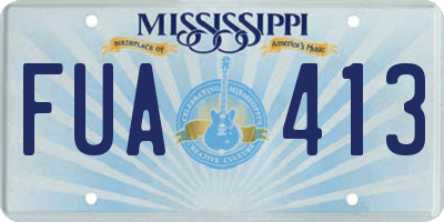 MS license plate FUA413