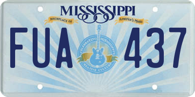MS license plate FUA437
