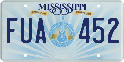 MS license plate FUA452