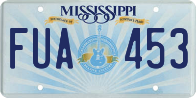 MS license plate FUA453
