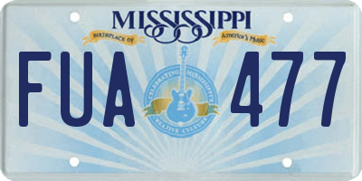 MS license plate FUA477