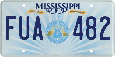 MS license plate FUA482