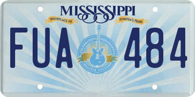 MS license plate FUA484