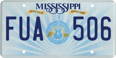 MS license plate FUA506