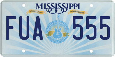 MS license plate FUA555