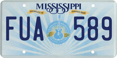 MS license plate FUA589