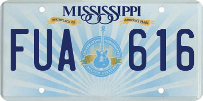 MS license plate FUA616