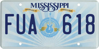 MS license plate FUA618