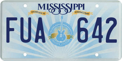 MS license plate FUA642