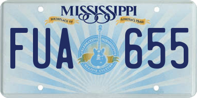 MS license plate FUA655