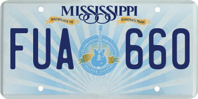 MS license plate FUA660