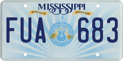 MS license plate FUA683