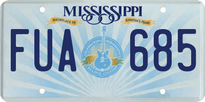 MS license plate FUA685