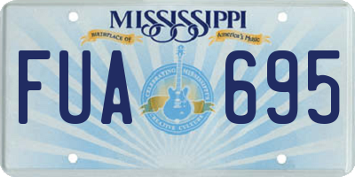 MS license plate FUA695