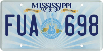 MS license plate FUA698
