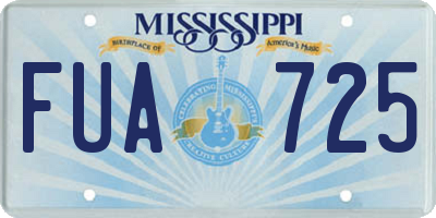 MS license plate FUA725