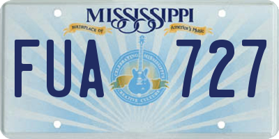 MS license plate FUA727