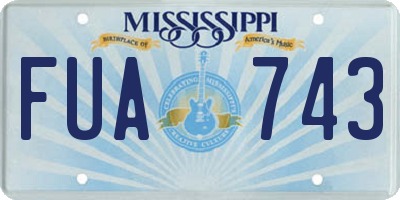 MS license plate FUA743