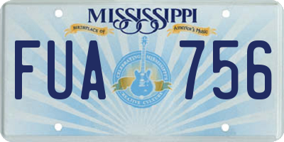 MS license plate FUA756