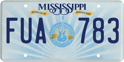 MS license plate FUA783