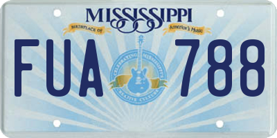 MS license plate FUA788
