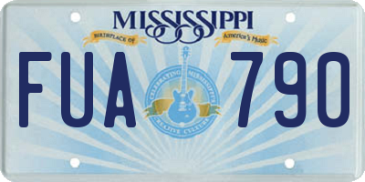 MS license plate FUA790