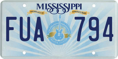 MS license plate FUA794