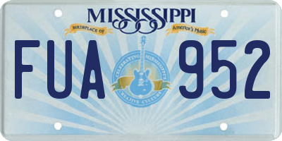 MS license plate FUA952