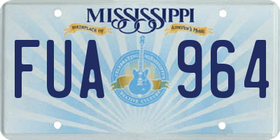 MS license plate FUA964