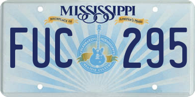 MS license plate FUC295