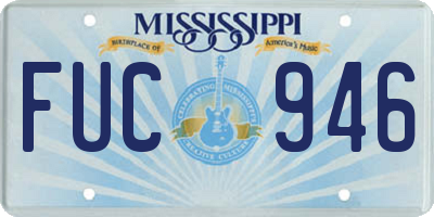 MS license plate FUC946