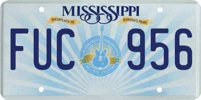 MS license plate FUC956