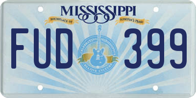 MS license plate FUD399