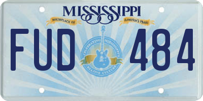 MS license plate FUD484