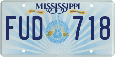 MS license plate FUD718