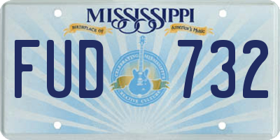 MS license plate FUD732