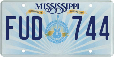 MS license plate FUD744