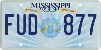 MS license plate FUD877