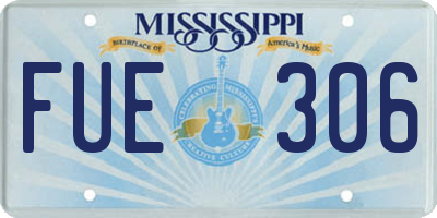 MS license plate FUE306